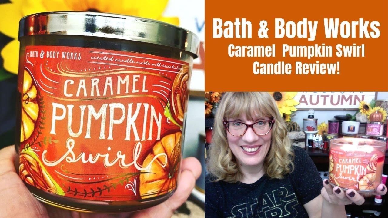Bath & Body Works Caramel Pumpkin Swirl Candle Review! YouTube