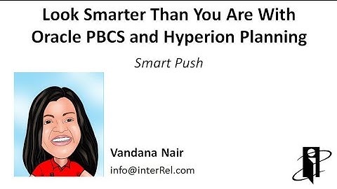 PBCS Smart Push