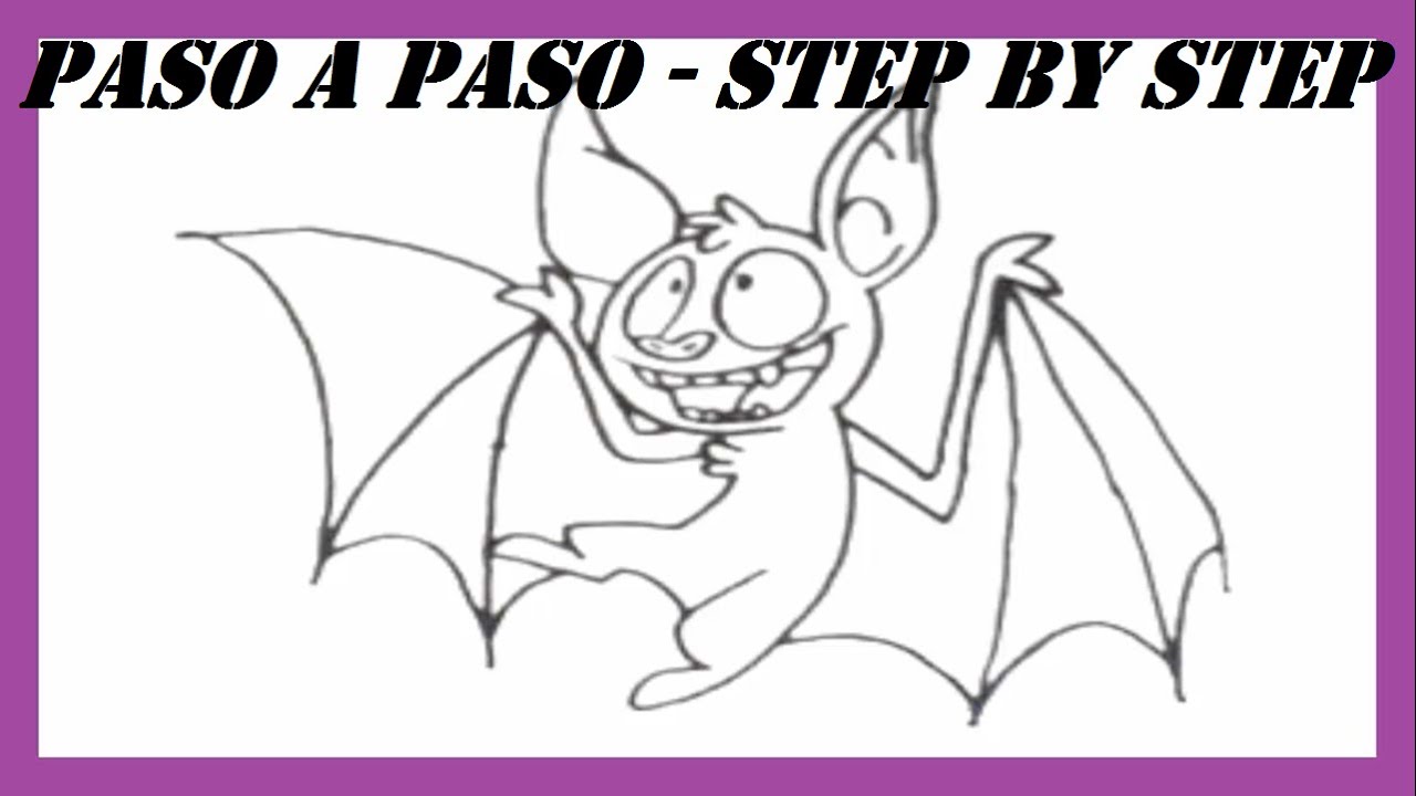 Como dibujar un Murciélago l How to draw a Bat l Dibujos Fáciles l Easy