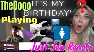 TheDooo Playing Guitar for Girls on Omegle 3 Reaction | Just Jen Reacts to TheDooo | NoOmegleForMeTY