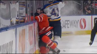 Celebrity Robert Bortuzzo pinned Brett Kulak to the boards with a heavy hit Profile