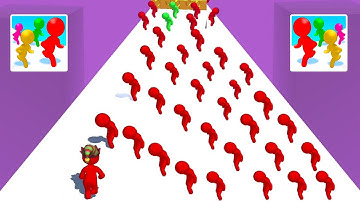 Color Run Stickman 3D Gameplay (iOS & Android) Walkthrough Part 16