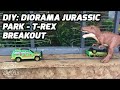 DIY #100: Diorama Jurassic Park T-Rex Breakout - Tutorial - Como fazer