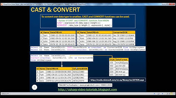 28  Cast and Convert functions in SQL Server