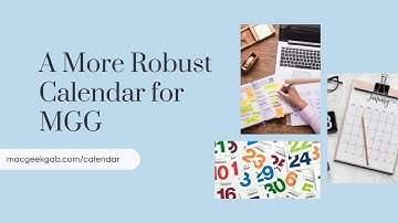 A More Robust Calendar for Mac Geek Gab