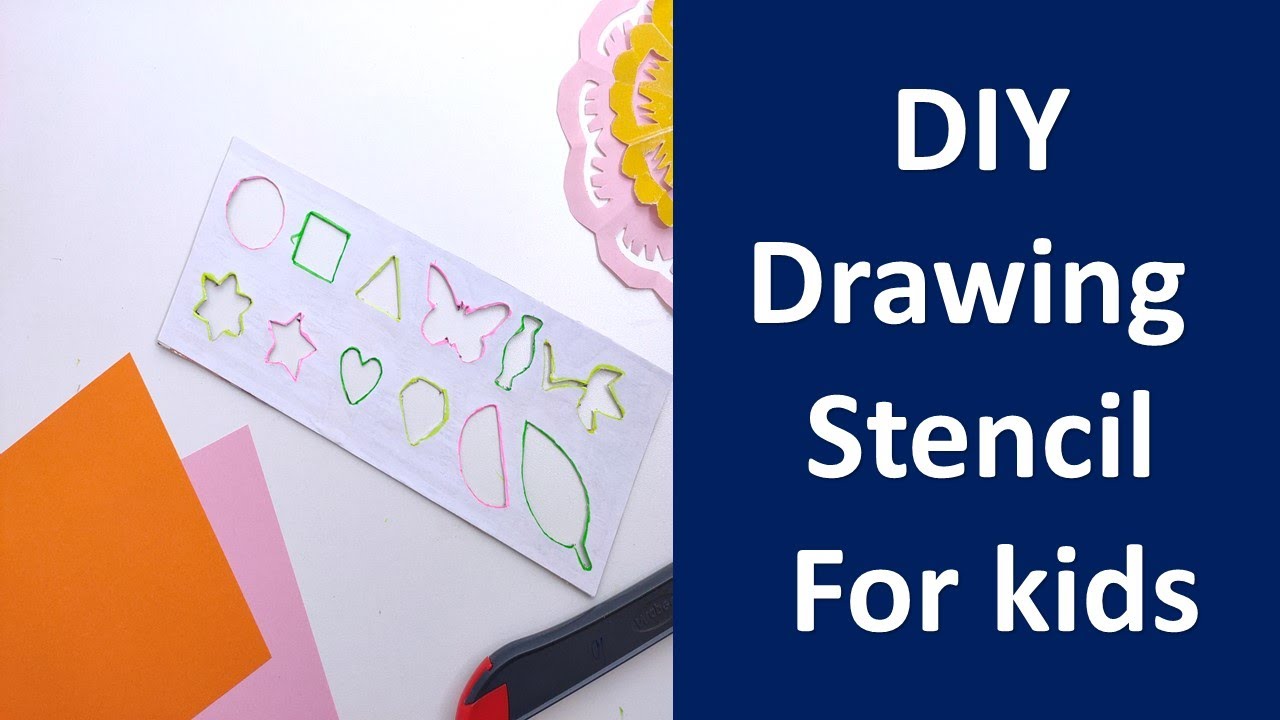 DIY Picture drawing stencil for kids, Drawing template board for kids