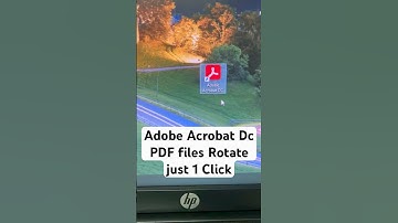 How to Permanently Rotate a PDF file | How to Rotate a PDF page in Adobe Acrobat Reader#shorts