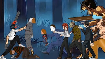 Chainsawman vs Jason, Makima, It Pennywise, Chuky the doll, Jeff the killer, Aki, Gundevil [DC2]