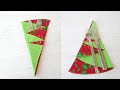 How to Make Christmas Tree Napkins - Tutorial with FREE pattern