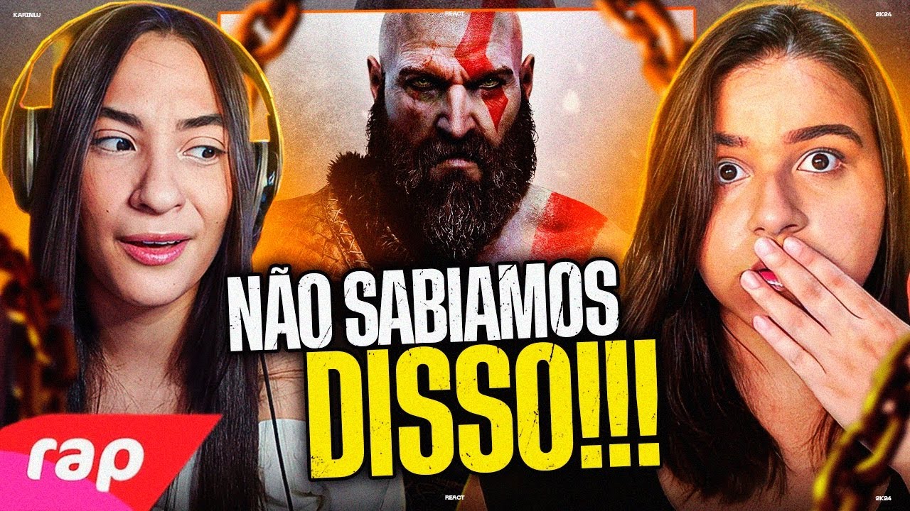 Rap do Kratos (God of War) - EU SOU UM DEUS | NERD HITS - KARINLU REACT