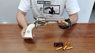 1873 Colt Single Action Army Revolver Toy Unboxing 2023 - Soft Bullet Toy Gun screenshot 5