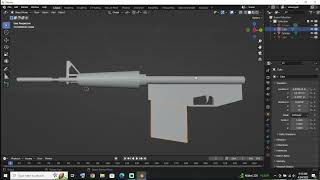 How To Make A M16 In Blender - Tutorial - Timelapse