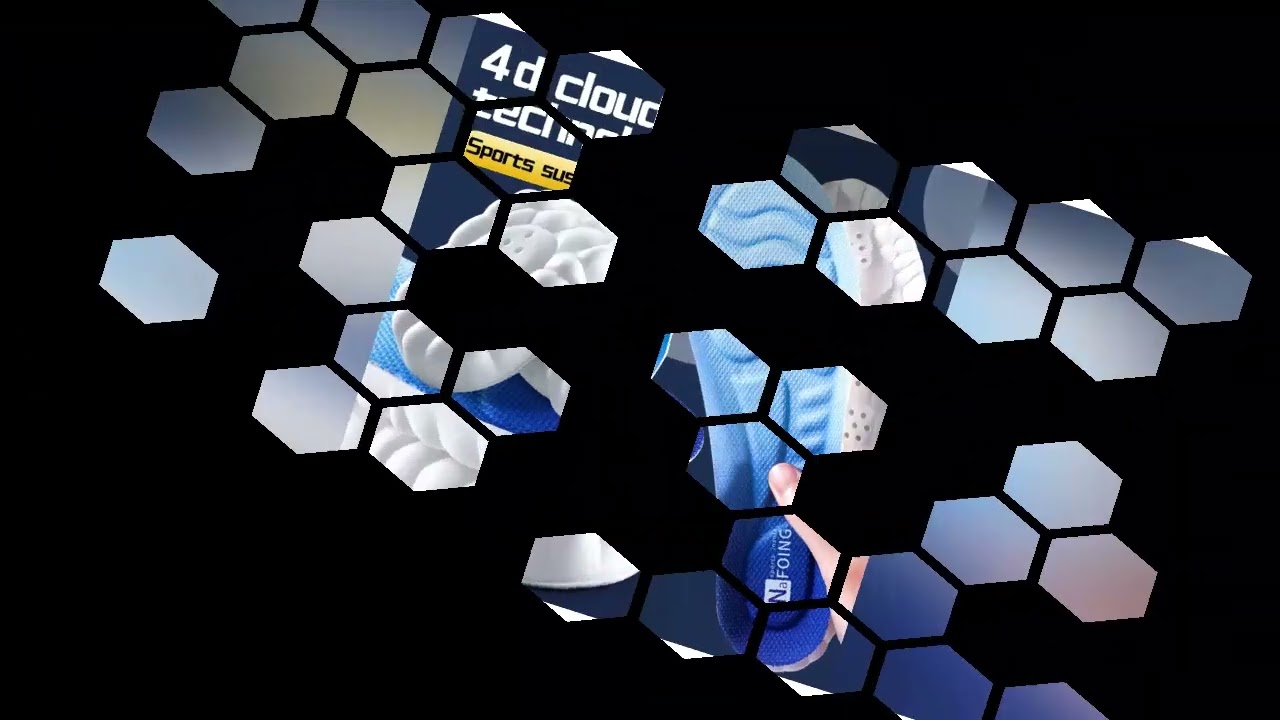 4D Cloud Technology Sports Insoles for Shoes PU Sole Soft Breathable Shock Absorption Cushion Runnin