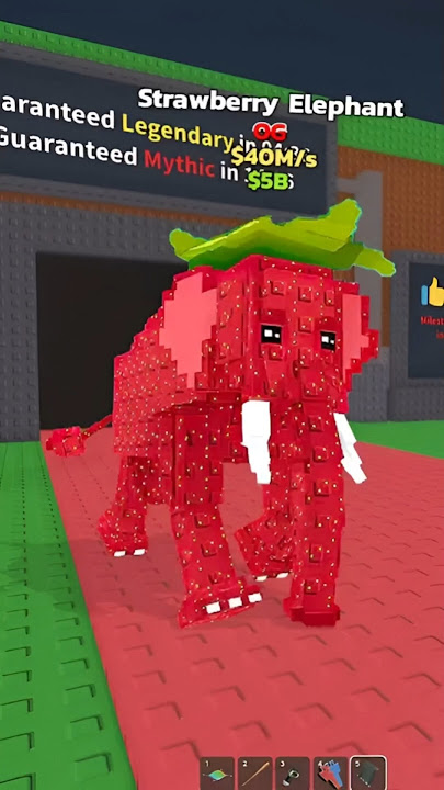 New Secret Strawberry Elephant In Steal A Brainrot 💀🔥 #stealabrainrot #roblox #shorts
