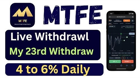 MTFE Auto Trading platform || How to Withdrawal Usdt From MTFE to Binance || It