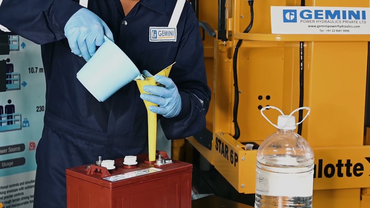 Maintenance of Deep Cycle Battery | Scissor Lift | Boom Lift | Cherry Picker