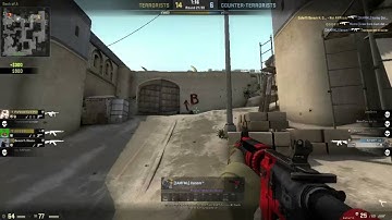 CSGO - Dust2 - 1v4 M4 clutch