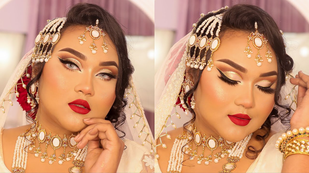 Arabian Inspired Dramatic Bridal Makeup Tutorial | Raisa Naushin