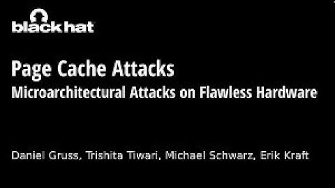 Page Cache Attacks: Microarchitectural Attacks on Flawless Hardware