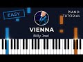 Video thumbnail of "Vienna (by Billy Joel, played by Evan Duffy) - Piano tutorial"