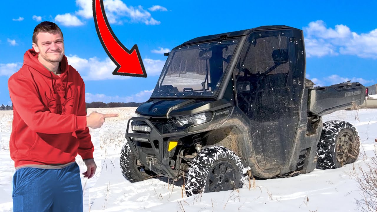 Can-Am Defender vs 6 Inches of Snow!
