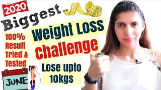 Biggest Weight Loss Challenge of 2020 | Diet, Workout Plan to Lose Weight | Lose Upto 10Kgs