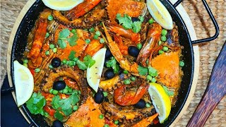 Paella Recipe Filipino Style | Seafood Paella Timplang Pinoy | Quick and Easy Paella Recipe