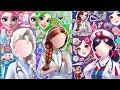 Disney Princess Elsa Anna ディズニープリンセス大集合❄️エルサ・ラプンツェル・モアナのドクターファッションDIYステッカーブック👗夢のプリンセス体験を楽しもう✨
