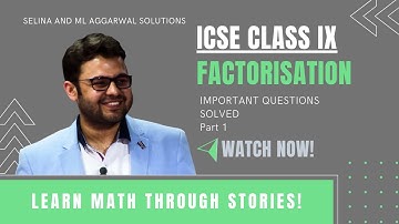 Factorization Class 9 Maths | ICSE Board | Ch 5 - Ex 5a 5b 5c (Complete Solution - in Hindi)