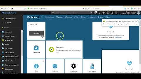 Video 13 Enabling Diagnostics Logging in Azure Web App