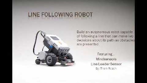 Mindstorms NXT Line Following Robot using Mindsersors Line Leader Sensor