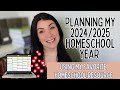 Planning my 20242025 homeschool year using my favorite homeschool resource