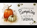 Watercolor Pumpkin Tutorial