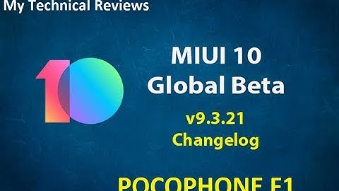 MIUI 10 9.3.21 global beta for pocophone f1 / poco f1 game speed booster added
