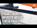 5 Important Pages Every Church Website NEEDS [Beyond The Homepage]