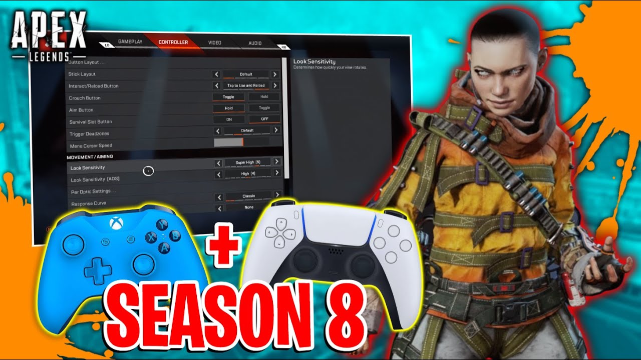 sammensmeltning karakterisere sammensnøret The BEST CONTROLLER SETTINGS For Apex Legends Season 8! - Console (Xbox and  Playstation) - YouTube