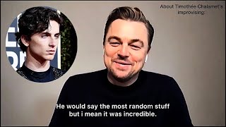 Leonardo DiCaprio & Jennifer Lawrence on Timothée Chalamet’s improv scenes | 'DON’T LOOK UP'