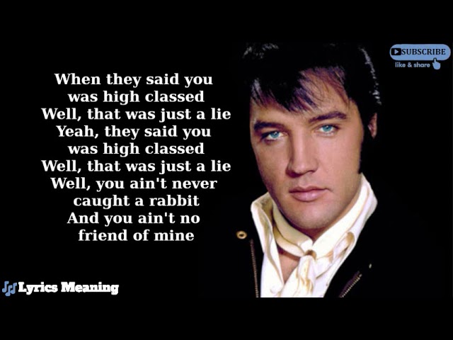 Meaning of Trouble by Elvis Presley