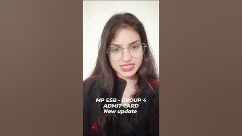MP ESB -GROUP 4 Admit Card Out #mpadda247 #mpgroup4 #mpgroup4vacancy