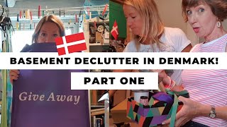 Basement Decluttering Tips - how to start organizing! Working with my friend Sue!