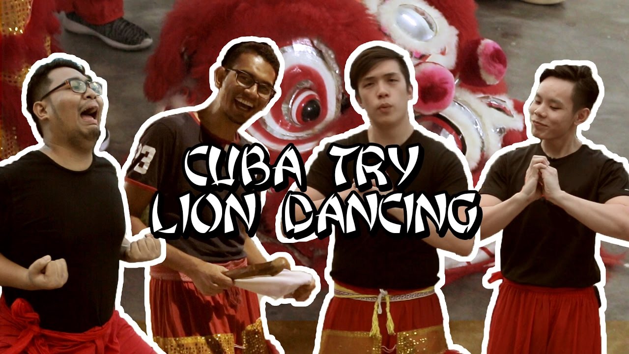 Malaysian Guys Try Lion Dance For The First Time