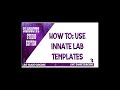 How to: use innate lab templates in silhouette