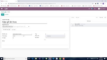 Hướng dẫn Odoo - Lịch làm viêc