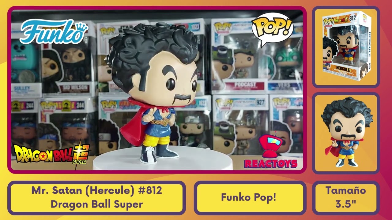 Mr. Satan (Hercule) - Dragon Ball Super Funko Pop! Animation by REACTOYS