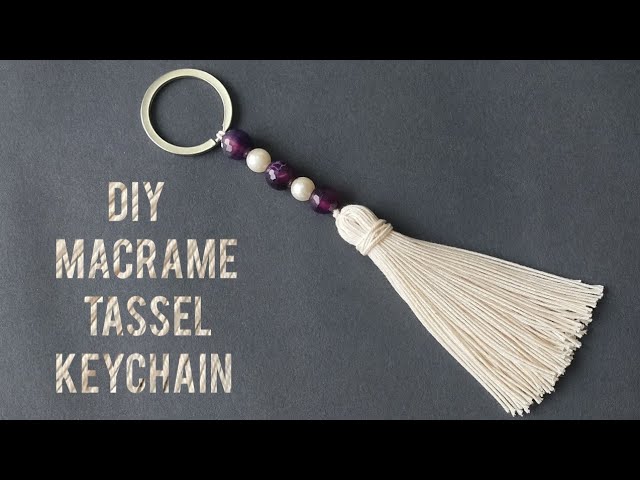 How to Make a Keychain with Natural Wood Beads and a Tassel ⋆ Love Our Real  Life