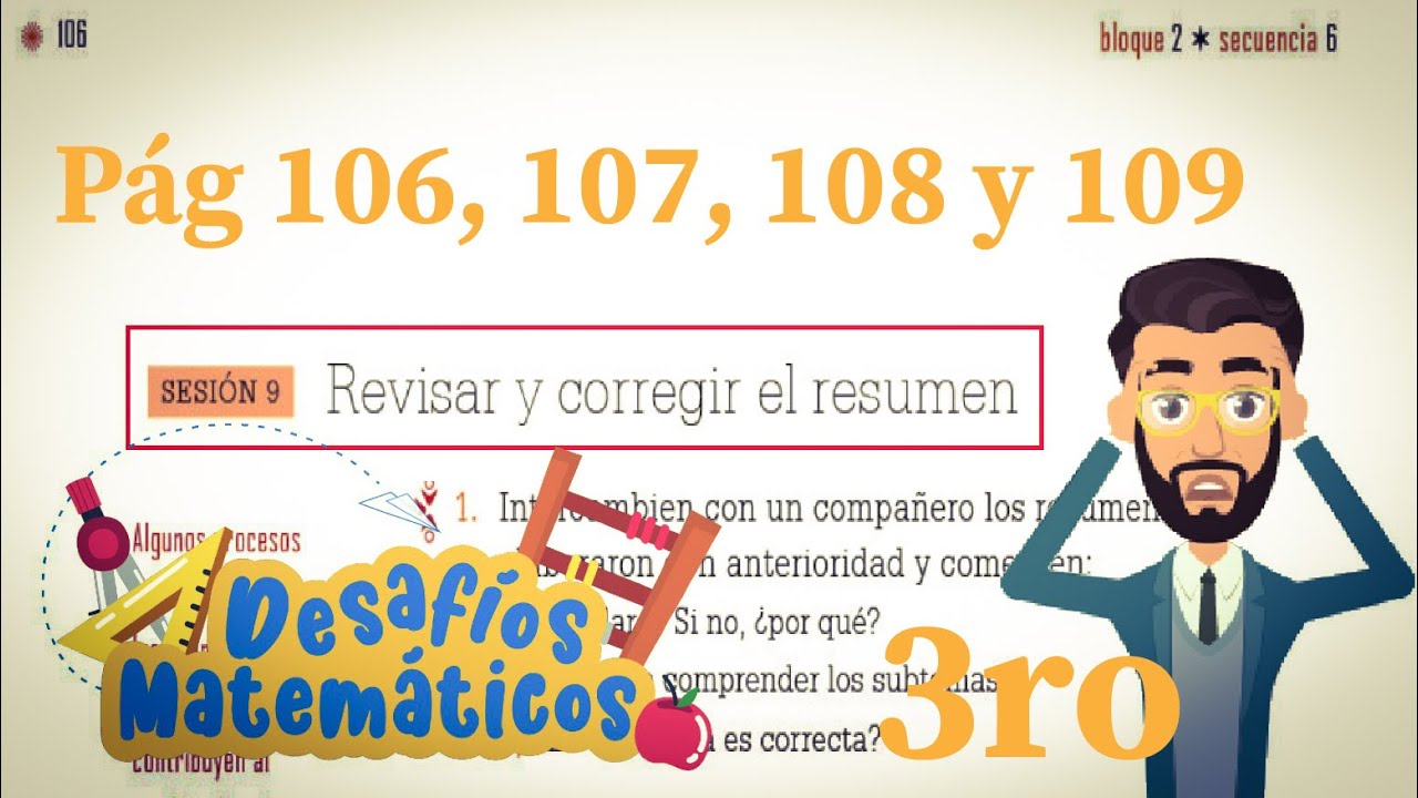 Español 3 grado páginas 106, 107, 108 y 109 del libro de lengua materna