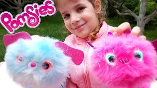 Сюрпризы дедушки Румпеля Pets Pomsies мягкие игрушки для девочек. Классные как LOL Видео для детей