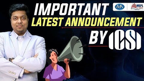 2 important announcements by ICSI for all cs students