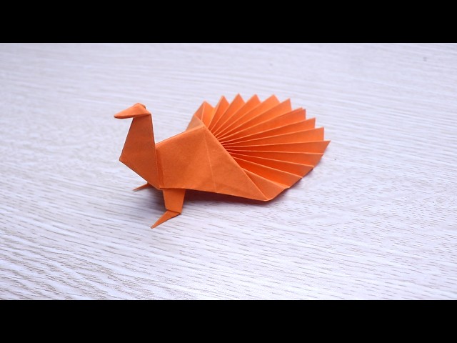 折り紙　ピーコック How to Make an Easy Origami Peacock | Simple Paper Peacock