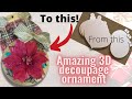 DIY Poinsettia Christmas Ornament (Craft Video Tutorial)